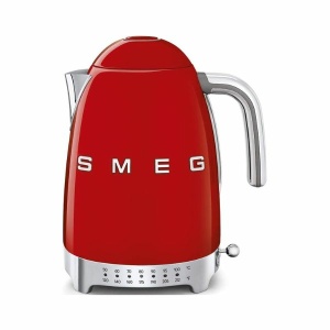 Smeg Red Stainless Steel 50's Retro Variable Temperature Kettle
