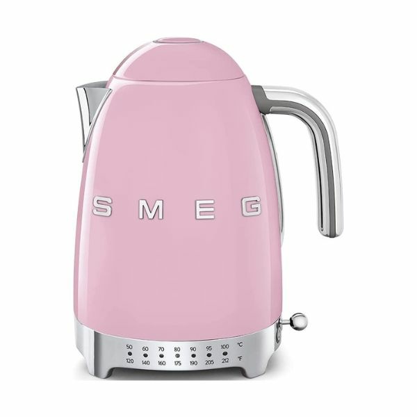Smeg Pink Stainless Steel 50's Retro Variable Temperature Kettle 控溫式電熱水壺 1