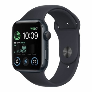 Apple Watch SE (2nd Gen) [GPS 44mm] Smart Watch w/Midnight Aluminum Case & Midnight Sport Band 智慧型手錶