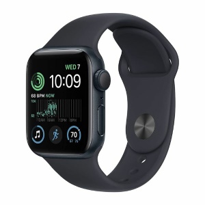 Apple Watch SE (2nd Gen) [GPS 40mm] Smart Watch w/Midnight Aluminum Case & Midnight Sport Band 智慧型手錶