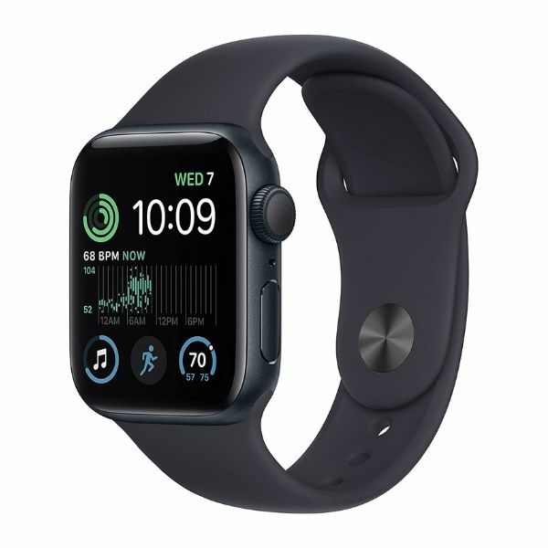 Apple Watch SE (2nd Gen) [GPS 40mm] Smart Watch w/Midnight Aluminum Case & Midnight Sport Band 智慧型手錶 1