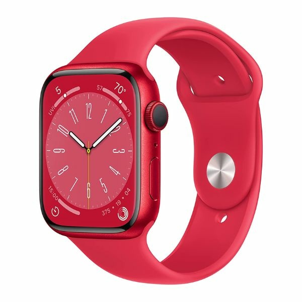 Apple Watch Series 8 [GPS 45mm] Smart Watch w/ (Product) RED Aluminum Case with (Product) RED Sport Band 智慧型手錶 1