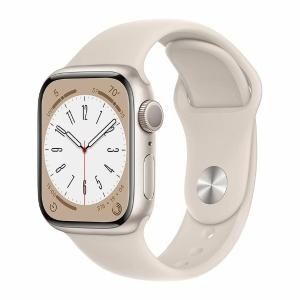 Apple Watch Series 8 [GPS 41mm] Smart Watch w/Starlight Aluminum Case with Starlight Sport Band 智慧型手錶