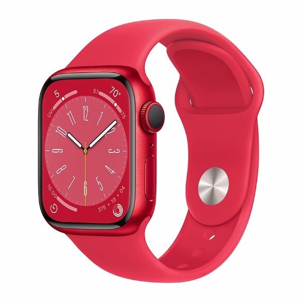 Apple Watch Series 8 [GPS 41mm] Smart Watch w/ (Product) RED Aluminum Case with (Product) RED Sport Band 智慧型手錶 1