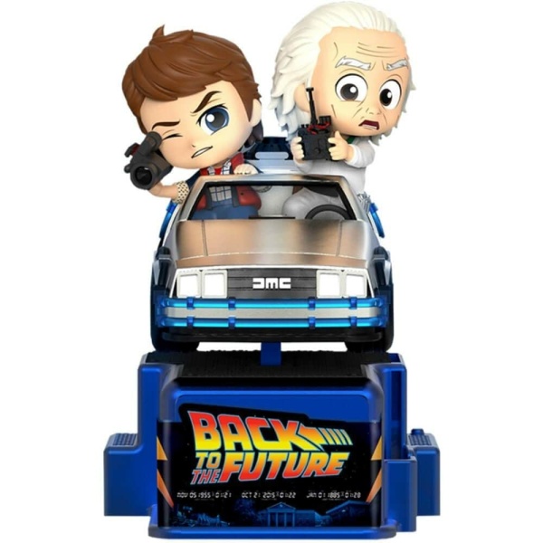 Hot Toys Back to The Future Marty McFly & Doc Brown Collectible Figure CosRider Series Lights and Sounds 模型 1