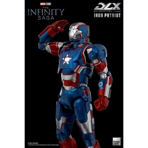 ThreeZero Marvel Studios The Infinity Saga: Iron Patriot 1:12 Scale DLX Collectible Figure,Multicolor,3Z02570W0 鋼鐵愛國者