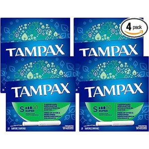 Tampax, Super Absorbency, Cardboard Applicator, Leakgaurd Skirt, Unscented