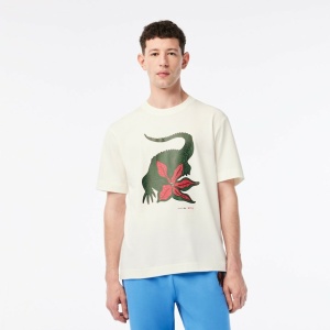 LACOSTE Men’s Lacoste x Netflix Organic Cotton T-Shirt