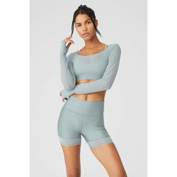 Aloyoga AIRLIFT LONG SLEEVE BALLET DREAM BRA 1