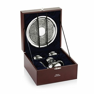 Royal Selangor Hand Finished Sovereign Collection Pewter Coffee Set in Wooden Gift Box Gift 皇家雪蘭莪 錫製模型