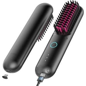 TYMO Porta Cordless Hair Straightener Brush for Travel
