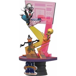 Beast Kingdom Space Jam: A New Legacy: Sylvester, Tweety Bird & Daffy Duck DS-071 D-Stage Statue,Multicolor,6 inches 野獸國 公仔