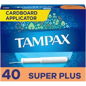 Tampax, Super Plus Absorbency, Cardboard Applicator, Leakgaurd Skirt, Unscented