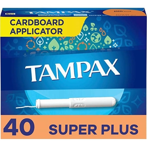Tampax, Super Plus Absorbency, Cardboard Applicator, Leakgaurd Skirt, Unscented 1