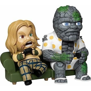 Beast Kingdom San Diego Comic-Con 2021 Exclusive Avengers: Endgame: Bro Thor & Korg MEA-025 Mini Egg Attack Figure, Multicolor 野獸國 公仔