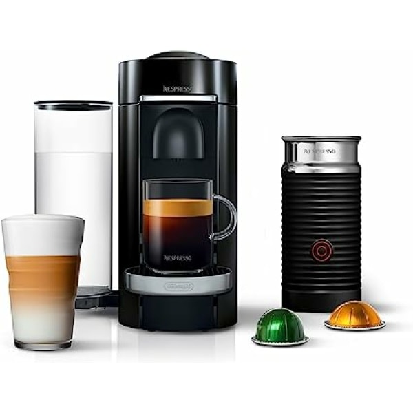 Nespresso VertuoPlus Deluxe Coffee and Espresso Machine by De'Longhi with Milk Frother 1