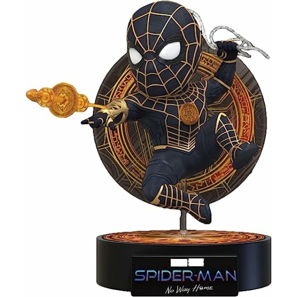 Beast Kingdom No Way Home: Spider-Man Black & Gold Suit EA-041 Egg Attack Statue Figure Multicolor 野獸國 蜘蛛人公仔 1