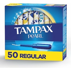 Tampax Pearl Regular Absorbency, With Leakguard Braid, Unscented