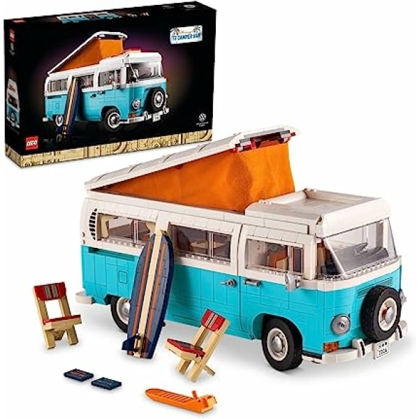 LEGO Volkswagen T2 Camper Van 10279 Building Kit; Build a Displayable Model Version of The Classic Camper Van (2,207 Pieces) 樂高 汽車模型 1