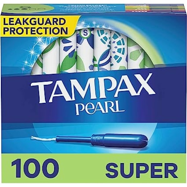 Tampax Pearl Super Absorbency,With Leakguard Braid, Unscented 1