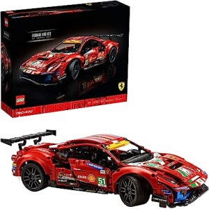 LEGO Technic Ferrari 488 GTE “AF Corse #51” 42125 - Champion GT Series Sports Race Car, Exclusive Collectible Model Kit, Collectors Set for Adults to Build 樂高 汽車模型