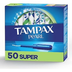 Tampax Pearl Super Absorbency, With Leakguard Braid, Unscented, Unscented