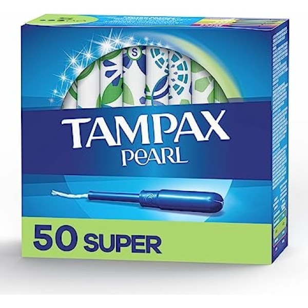 Tampax Pearl Super Absorbency, With Leakguard Braid, Unscented, Unscented 1