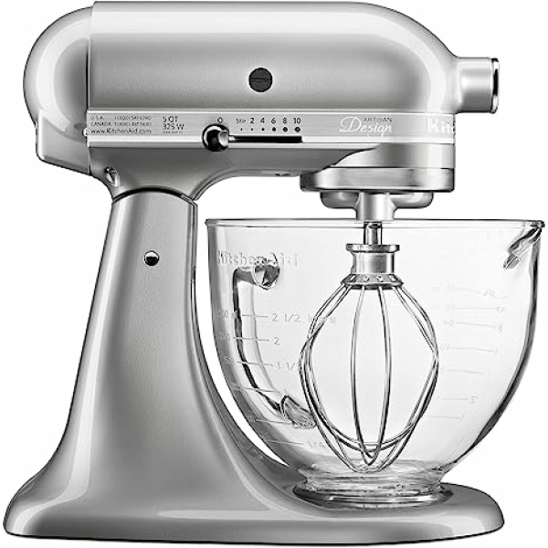 KitchenAid KSM155GBSR 5-Qt. Artisan Design Series with Glass Bowl 桌上型攪拌機 1