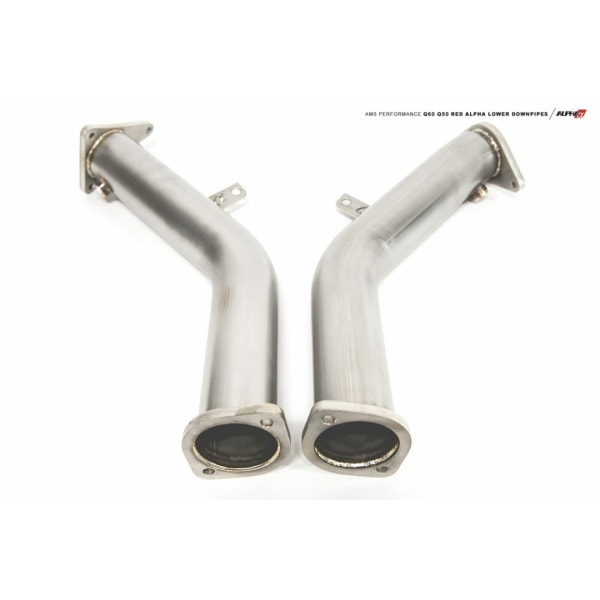 AMS PERFORMANCE VR30DDTT RACE LOWER DOWNPIPES 1