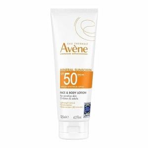 Avene Eau Thermale Avène Mineral Sunscreen Broad Spectrum SPF 50 Face and Body Lotion 4.23 fl. Oz.