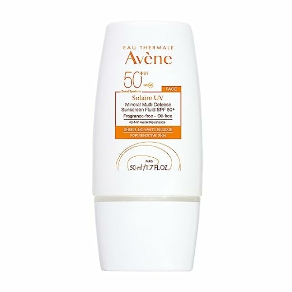 Avene Eau Thermale Avène Solaire UV Mineral Multi-Defense Sunscreen Fluid SPF 50+ 1