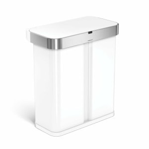 simplehuman voice + motion dual compartment rectangular sensor can
