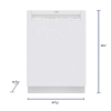 Bosch 100 Series 24 in. White Front Control Tall Tub Dishwasher with Hybrid Stainless Steel Tub, 50 dBA 洗碗機 5