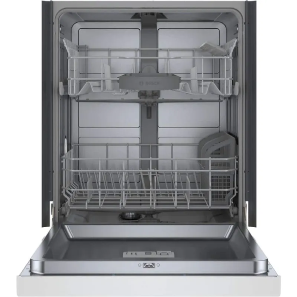 Bosch 100 Series 24 in. White Front Control Tall Tub Dishwasher with Hybrid Stainless Steel Tub, 50 dBA 洗碗機 2