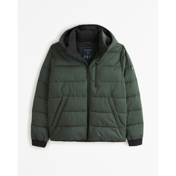Abercrombie & Fitch Lightweight Hooded Puffer 1