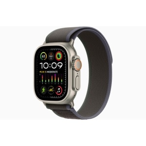 Apple Watch Ultra 2 GPS + Cellular, 49mm Titanium Case with Blue/Black Trail Loop - S/M