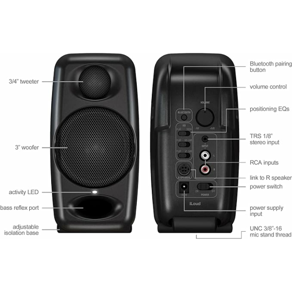 IK Multimedia iLoud Micro Monitor 50 watt Portable Wireless Bluetooth Studio Reference Monitors 喇叭 3