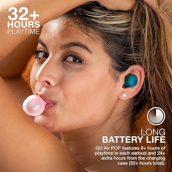 JLab Go Air Pop True Wireless Bluetooth Earbuds + Charging Case 真無線藍牙耳機 2