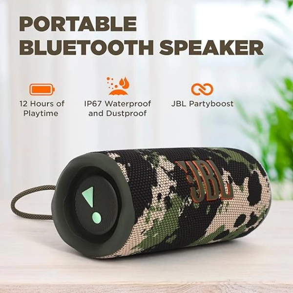 JBL Flip 6 可攜式防水喇叭含硬殼保護套 2