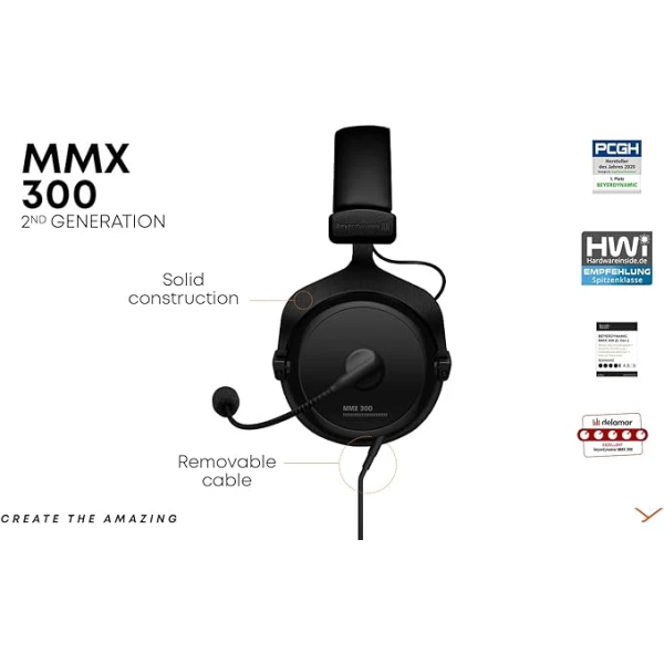 beyerdynamic MMX 300 (2nd Generation) Premium Gaming Headset 電競耳機 2
