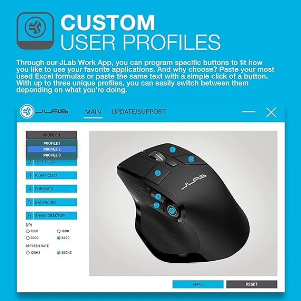 JLab Epic Wireless Mouse 3