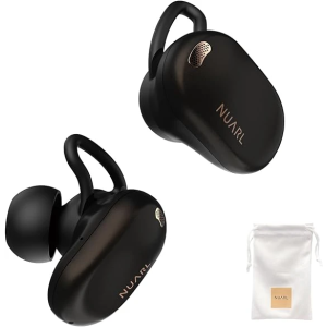 NUARL NEXT1L True Wireless Earbuds Bluetooth5.3 20hr Playback LDAC Low Latency Mode Hybrid ANC AI Call (Black Ebony) 真無線耳機