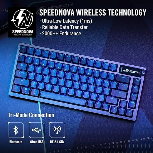 ASUS ROG Azoth 75% Wireless DIY Custom Gaming Keyboard 電競鍵盤 2