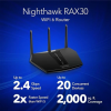 NETGEAR Nighthawk WiFi 6 Router (RAX30) 5-Stream Dual-Band Gigabit Router 4