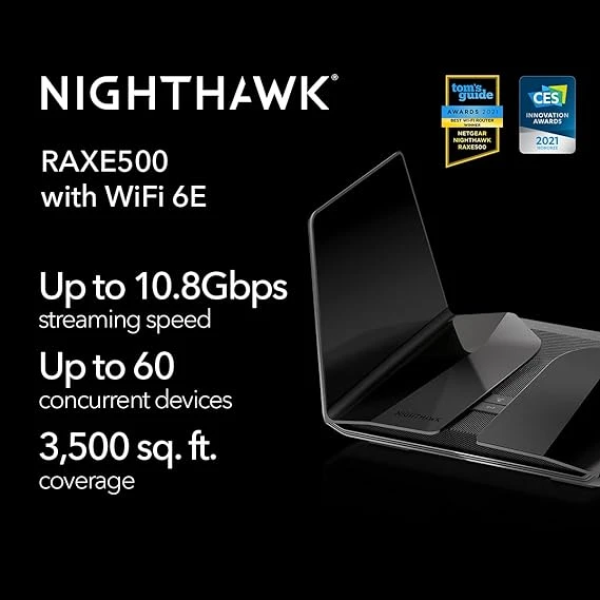 NETGEAR Nighthawk 12-Stream WiFi 6E Router (RAXE500) 2