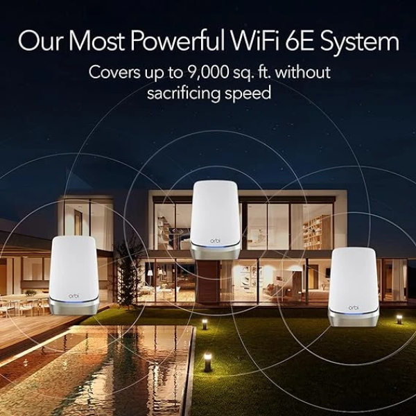 NETGEAR Orbi Quad-Band WiFi 6E Mesh System (RBKE963) 3