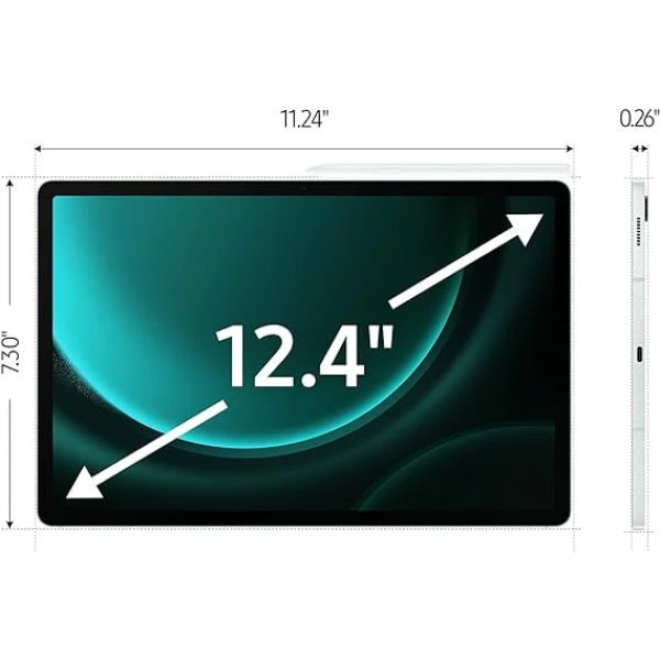 SAMSUNG Galaxy Tab S9 FE+ 12.4” 128 GB Android Tablet 2