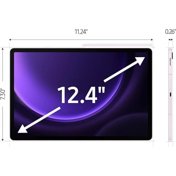 Samsung Galaxy Tab S9 FE+ 12.4” 128GB Android Tablet 2