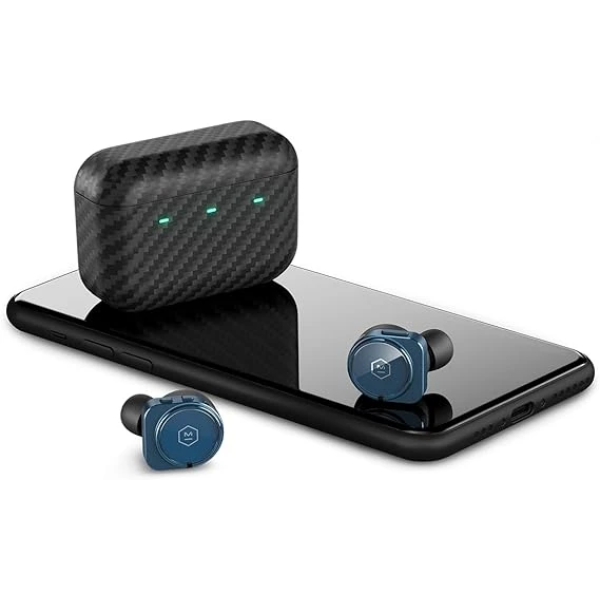 Master and Dynamic MW09 True Wireless Earphones Bluetooth Noise Cancelling Headphones/Earbuds Blue 2