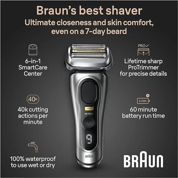 Braun Series 9 PRO+ Electric Razor for Men 3